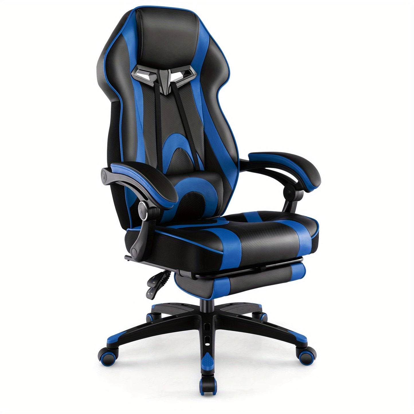 MULTIGOT Adjustable E-Sports Racing Style Chair w\u002F Padded Headrest, Lumbar Support gaming pc