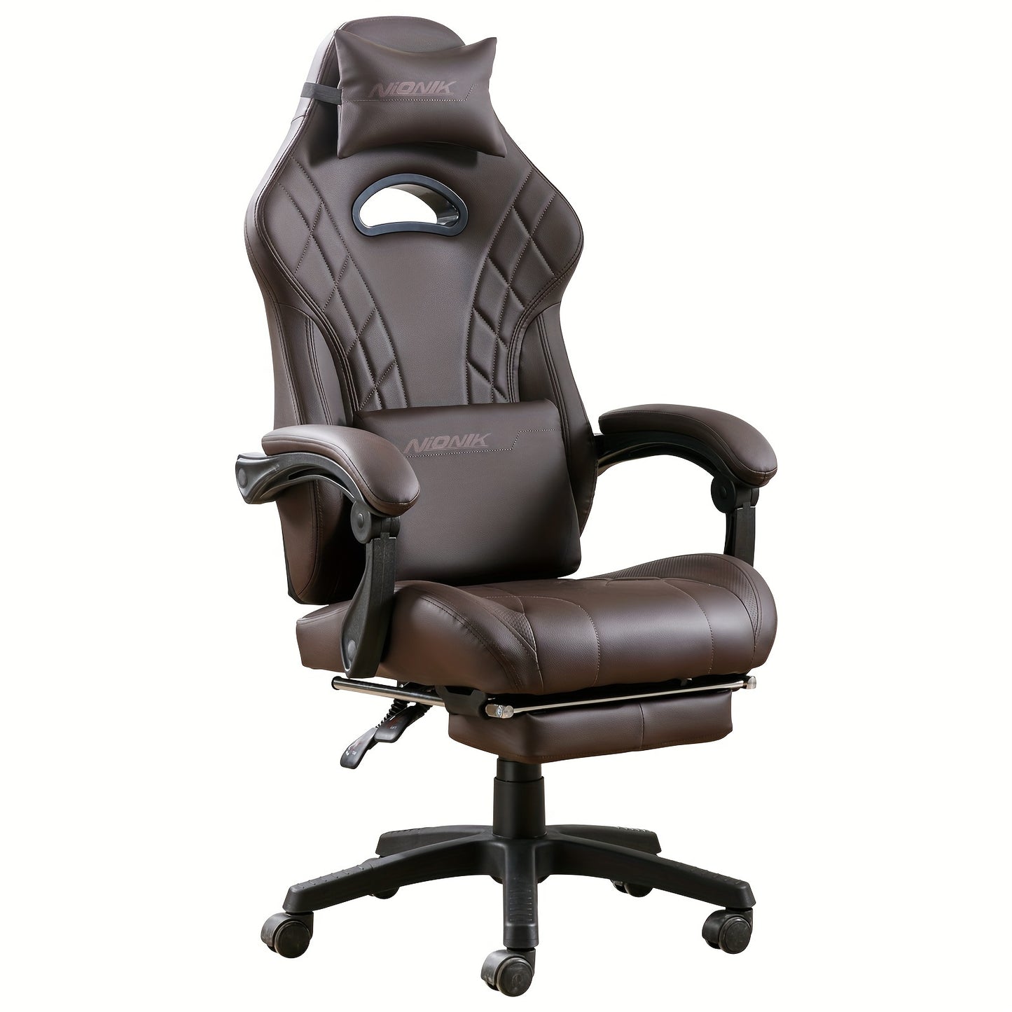 Footrest Massage Gaming Chair Gaming Chair With Footrest And Massage Lumbar Support, Ergonomic Computer Gamer Chair, Office Video Game Chairs With Adjustable Height And Backrest Esports Chair Available In Four Colors