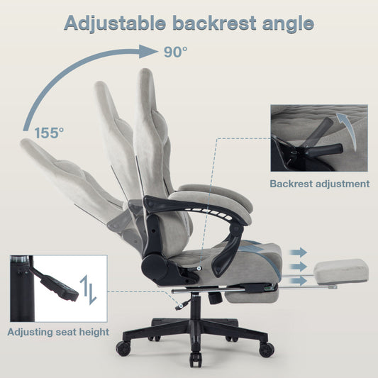 Ergonomically Adjustable Esports Chair Equipped with Headrests And Waist Pillows Adjustable Height Suitable for Offices And Gaming Rooms