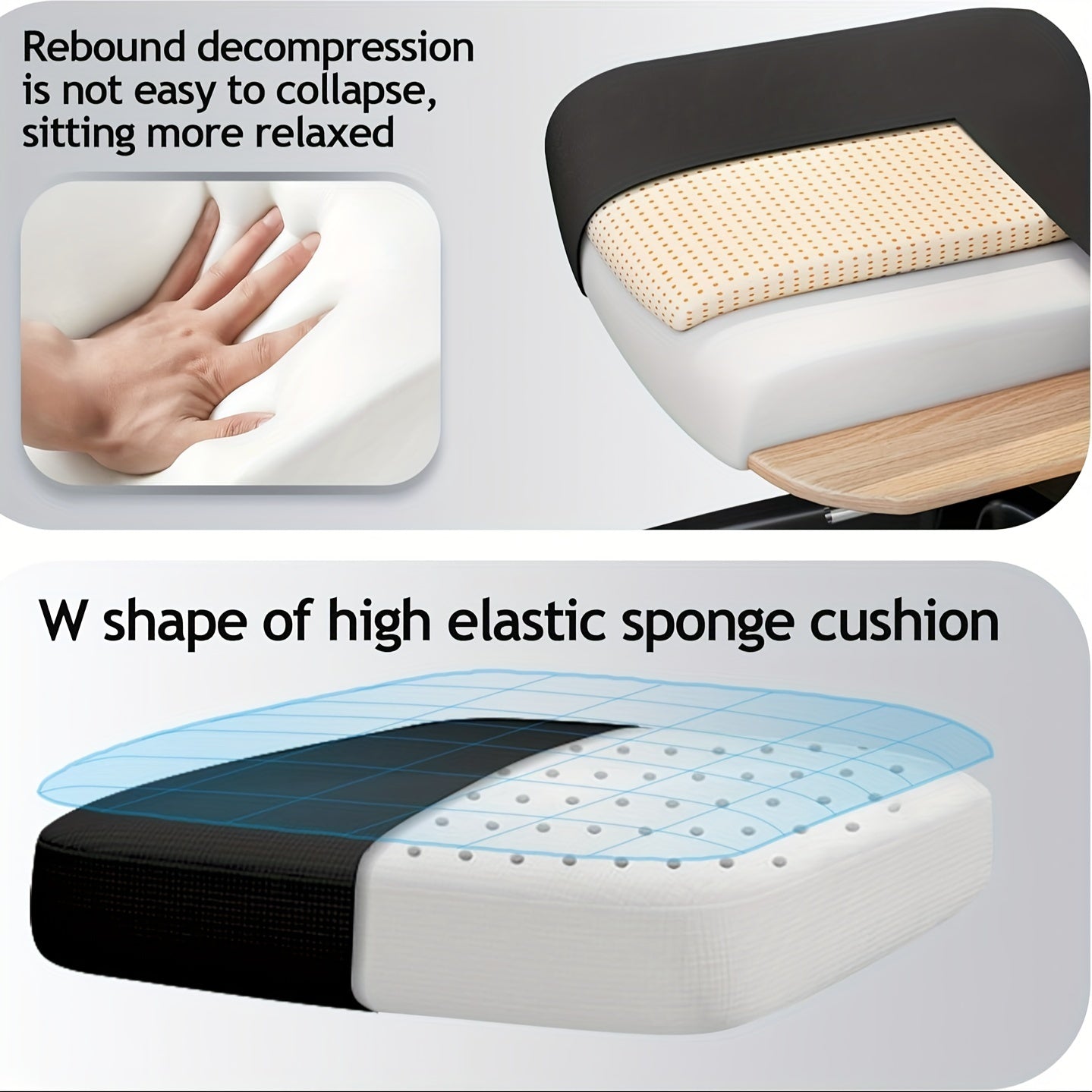 Swivel Ergonomic Office Chair For Gaming, Computer Desk Chair With Breathable Mesh High Back Task Design, Adjustable Lumbar Support, 3D Armrests And Headrest