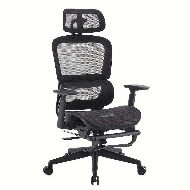 Gzagdecr Ergonomic Office Chair Desk Chair, High Back Gaming Chair, Big And Tall Reclining Chair Comfy Home Office Desk Chair Lumbar Support Breathable Mesh Computer Chair Adjustable Armrests