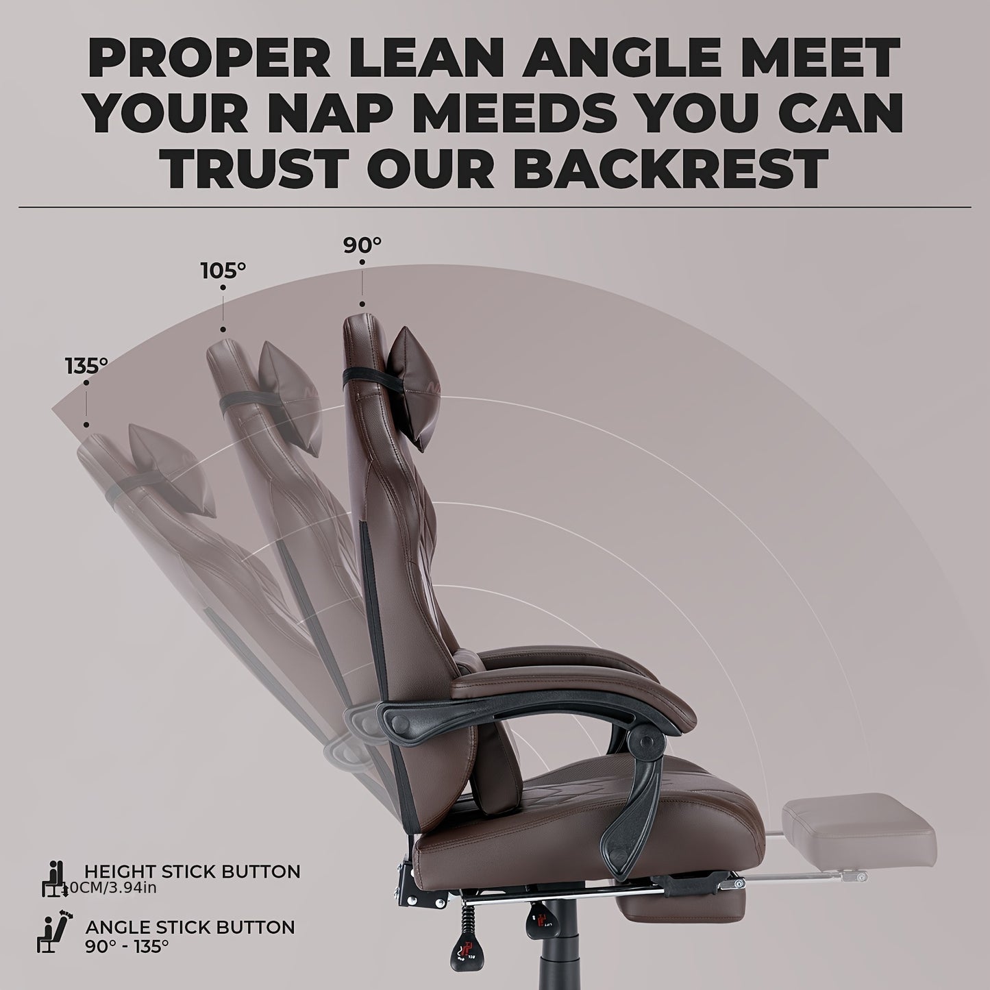 Footrest Massage Gaming Chair Gaming Chair With Footrest And Massage Lumbar Support, Ergonomic Computer Gamer Chair, Office Video Game Chairs With Adjustable Height And Backrest Esports Chair Available In Four Colors