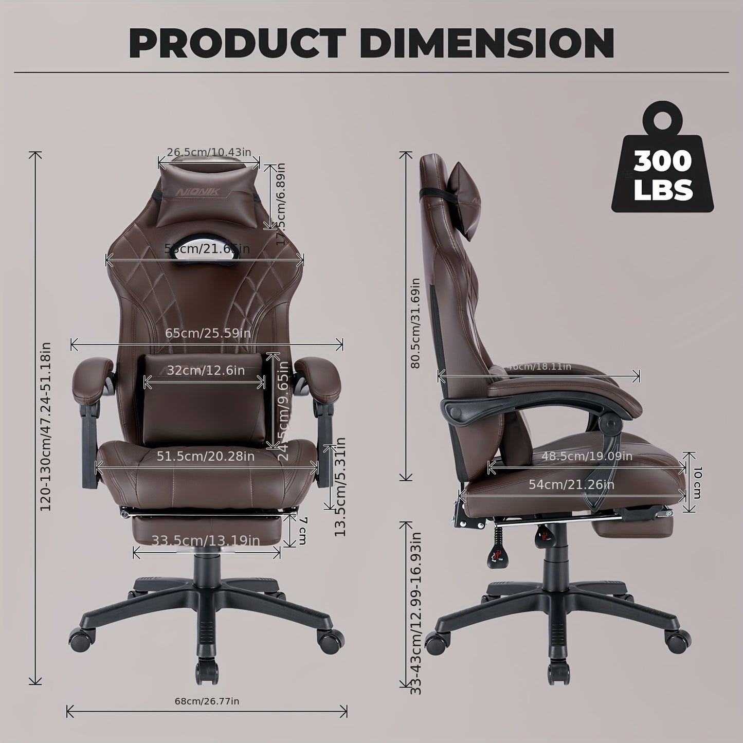 Footrest Massage Gaming Chair Gaming Chair With Footrest And Massage Lumbar Support, Ergonomic Computer Gamer Chair, Office Video Game Chairs With Adjustable Height And Backrest Esports Chair Available In Four Colors